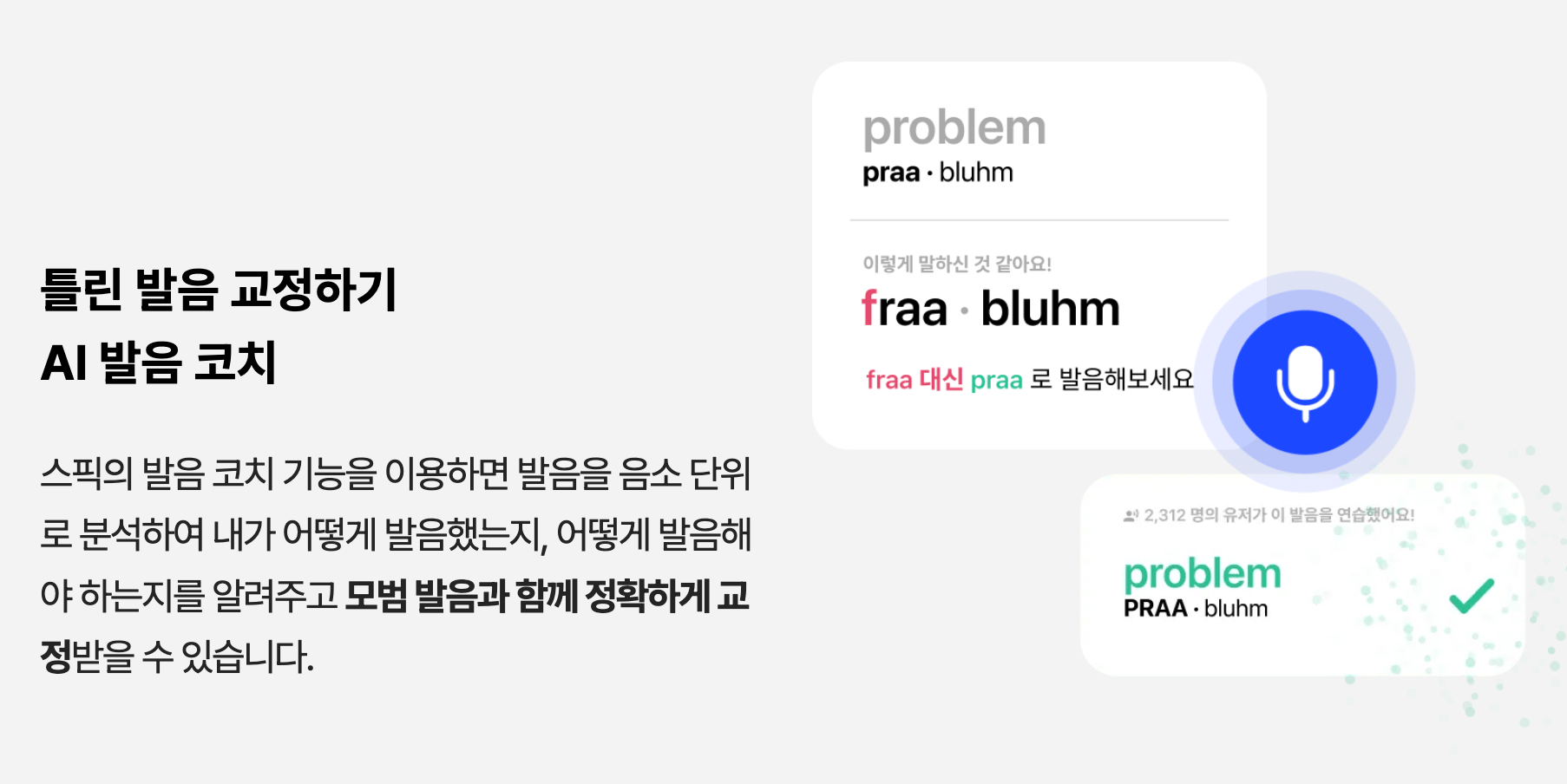 스픽 발음 교정