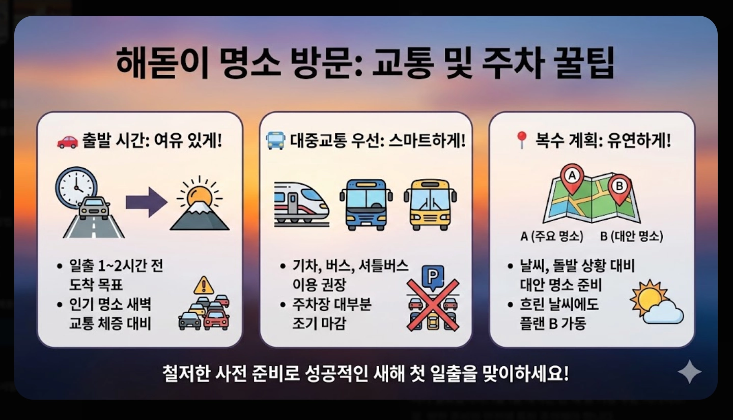 2026년 해돋이 시간 지역별 완벽 정리