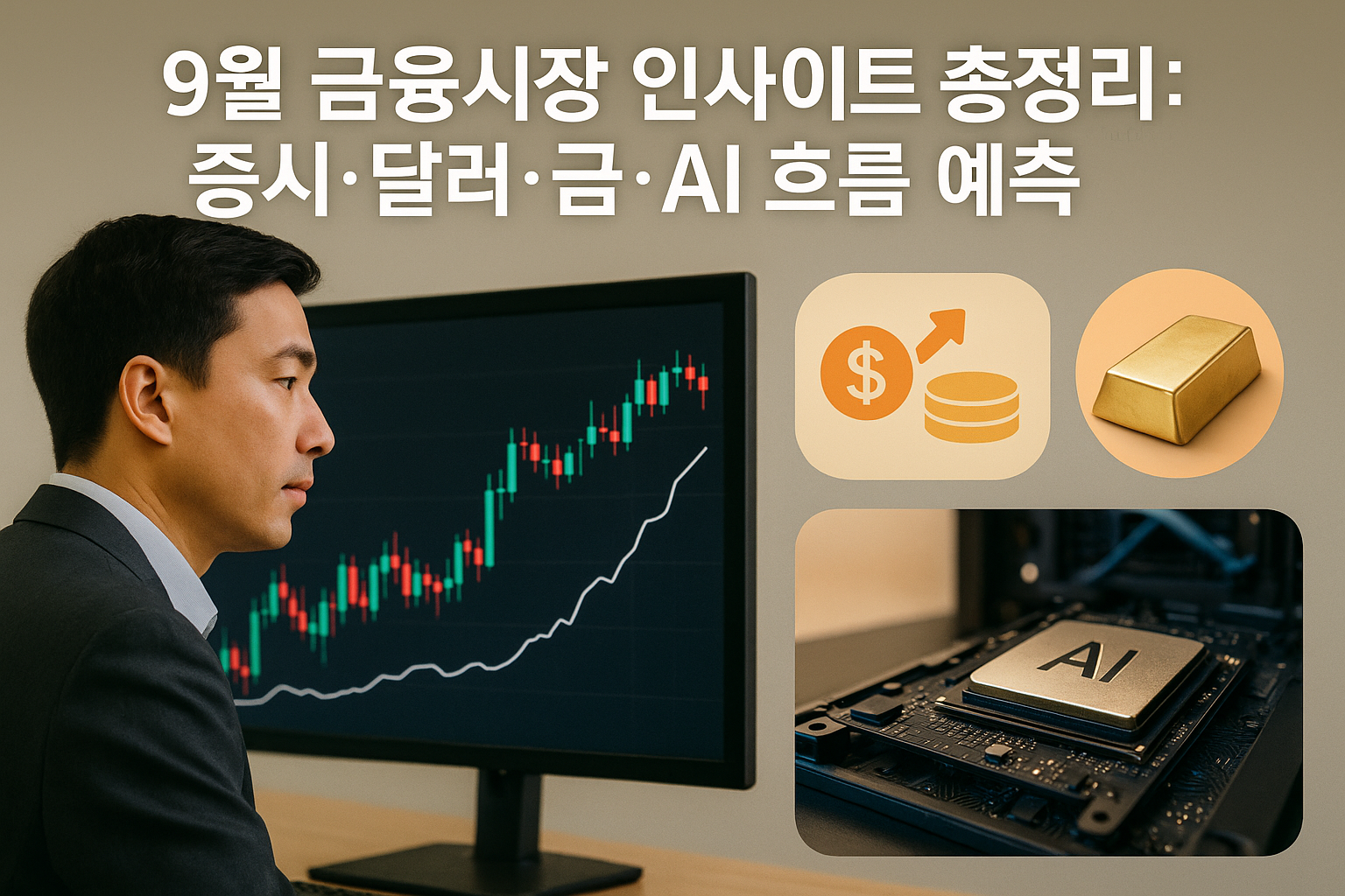 9월 금융시장 인사이트 총정리: 증시·달러·금·AI 흐름 예측 관련이미지