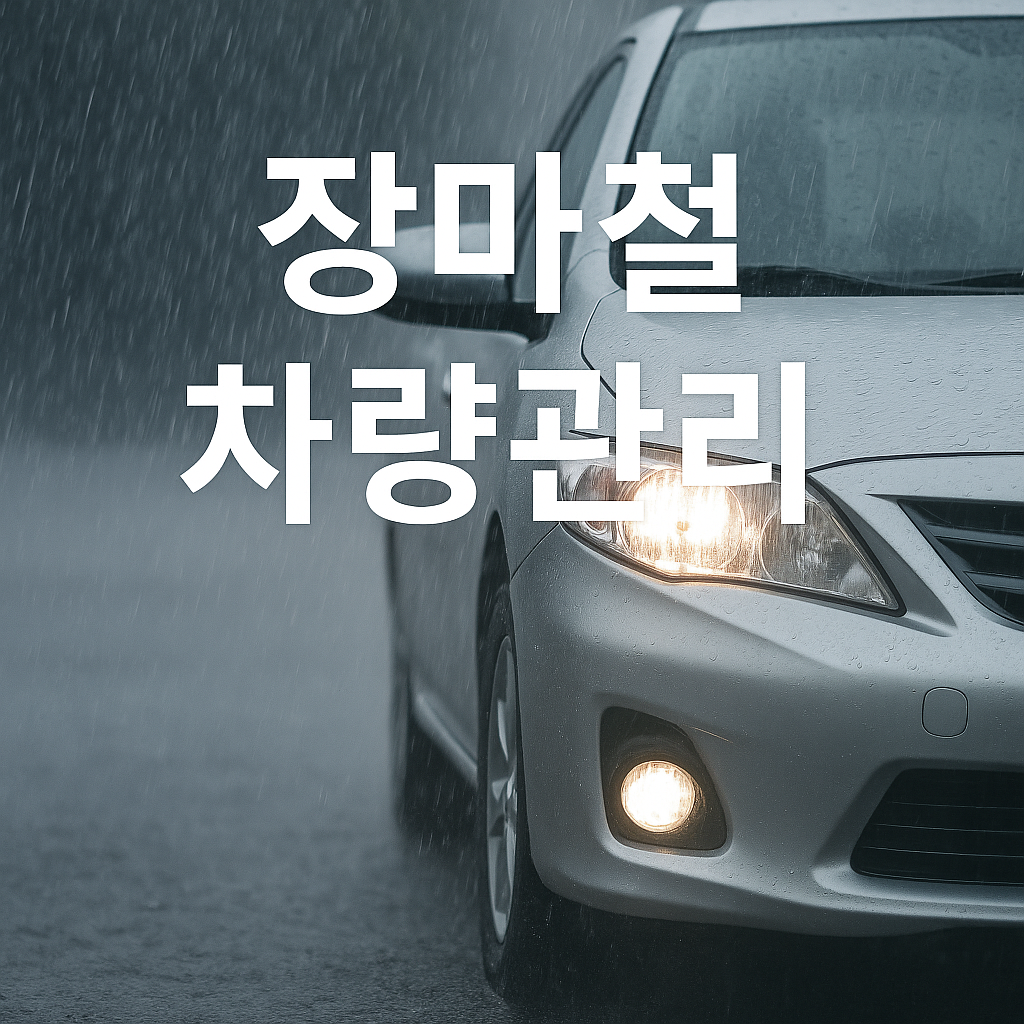 장마철 차량관리 방법 관련 이미지