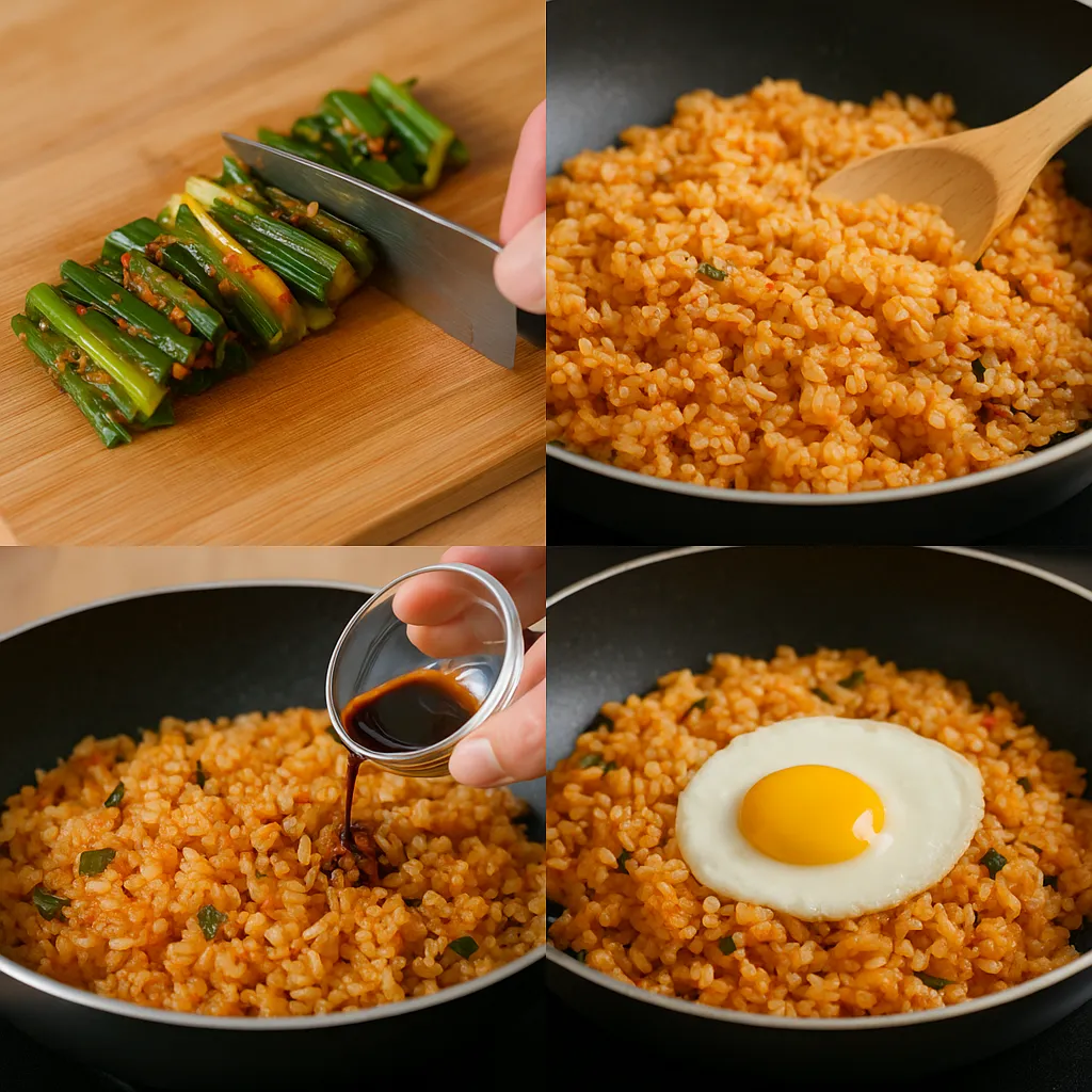 파김치 볶음밥 레시피 설명 이미지