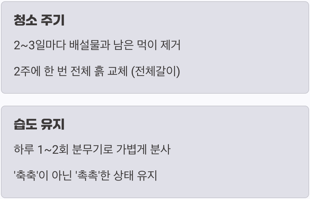 건강을 지키는 청결과 습도 관리