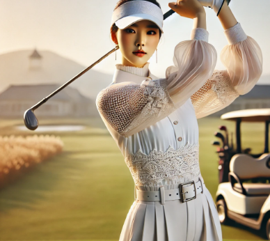 여성 골퍼 사진