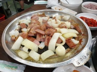 금성스테이크 부대찌개 찐 후기