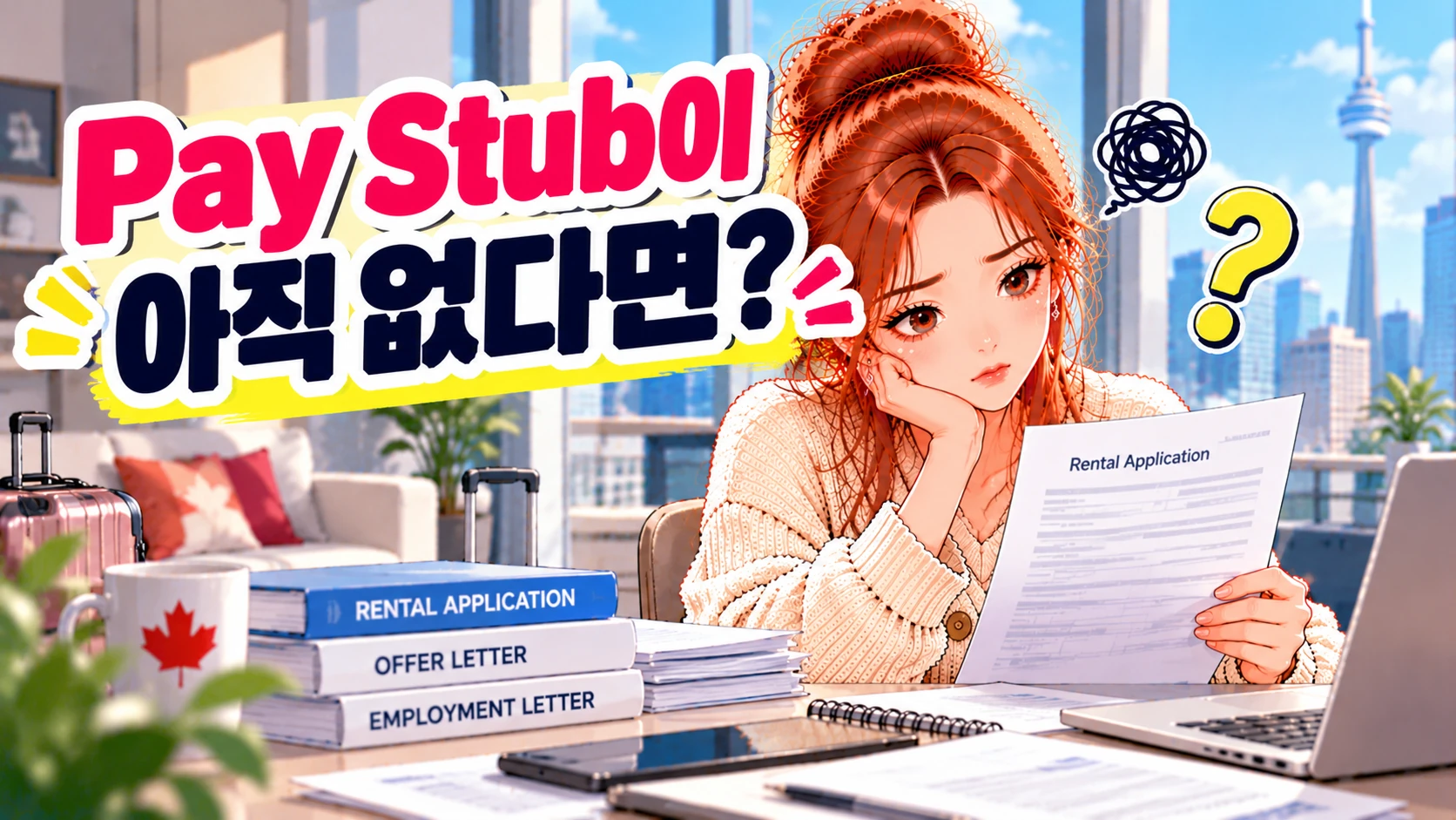 캐나다-렌트-PayStub-없을때