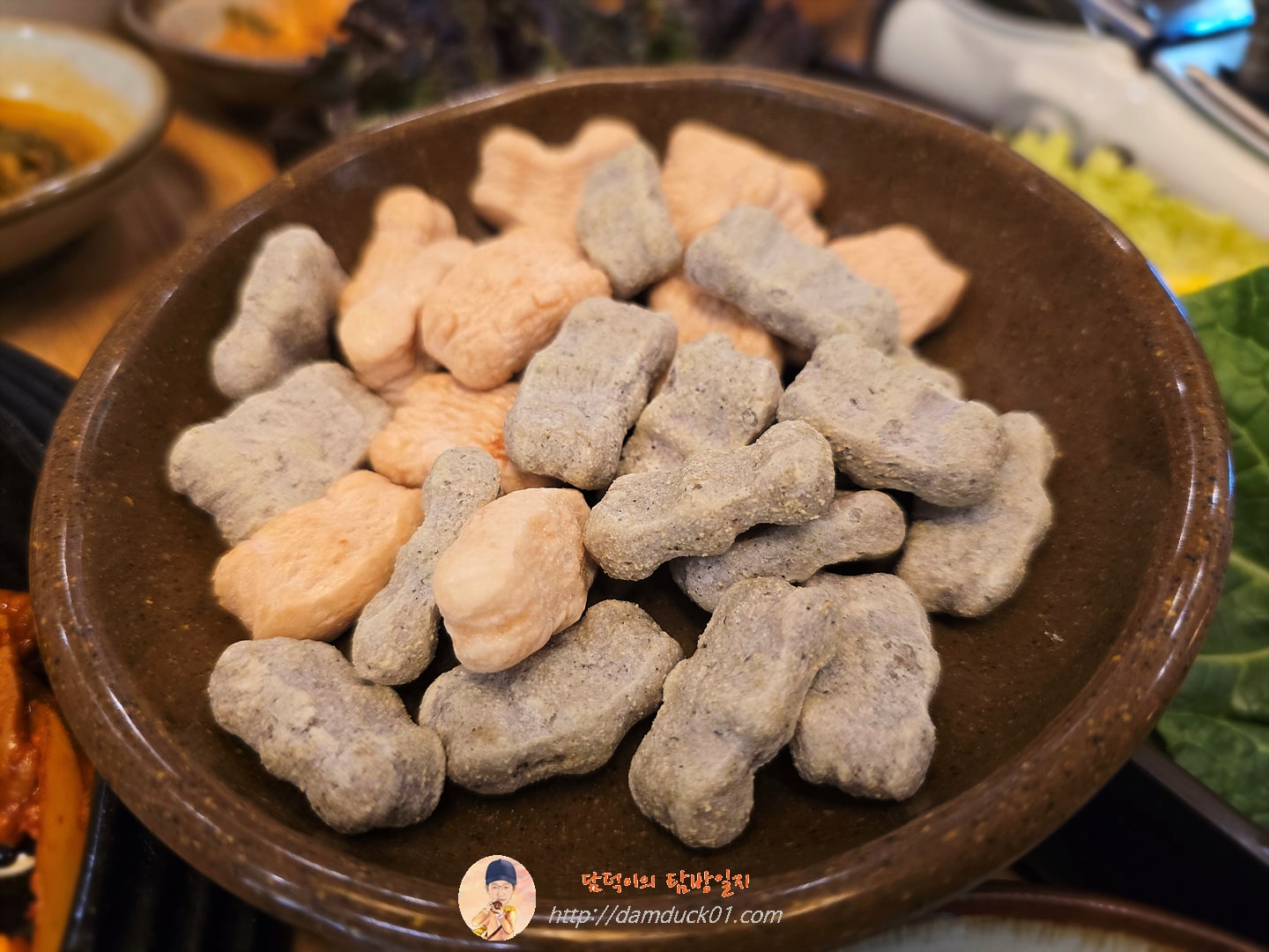 청국장과보리밥 후식