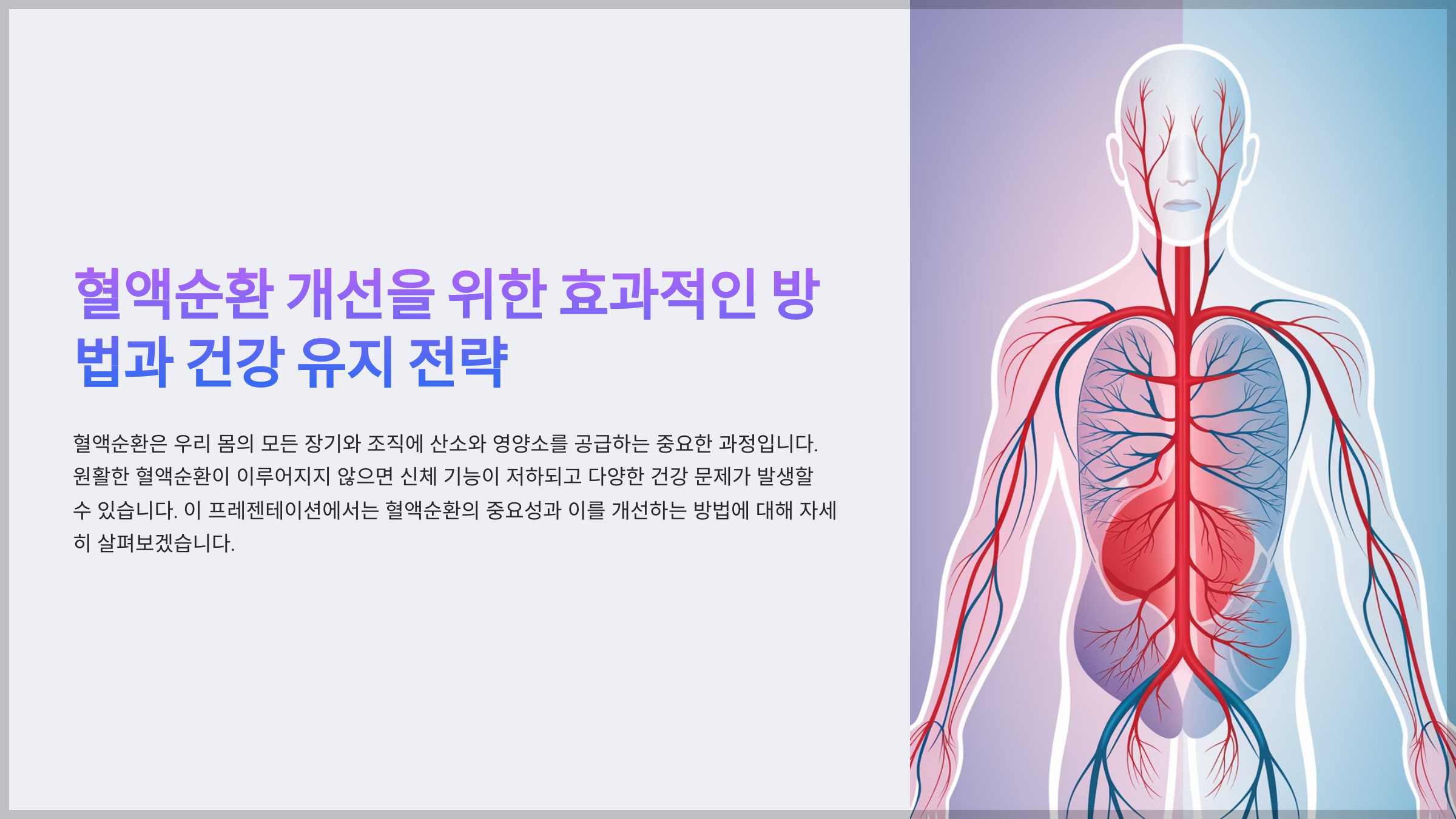 혈액순환을 개선
