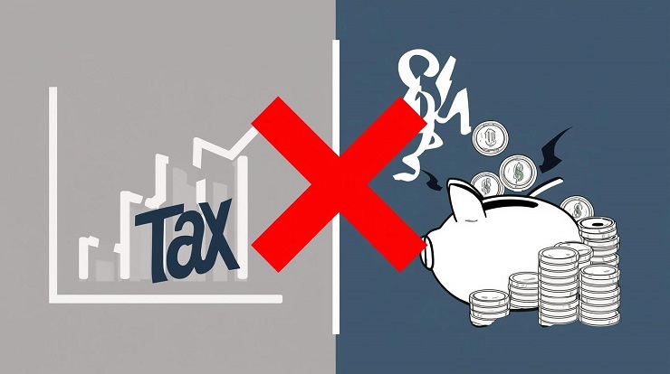 비과세 절세 효과 및 자산 성장 이미지