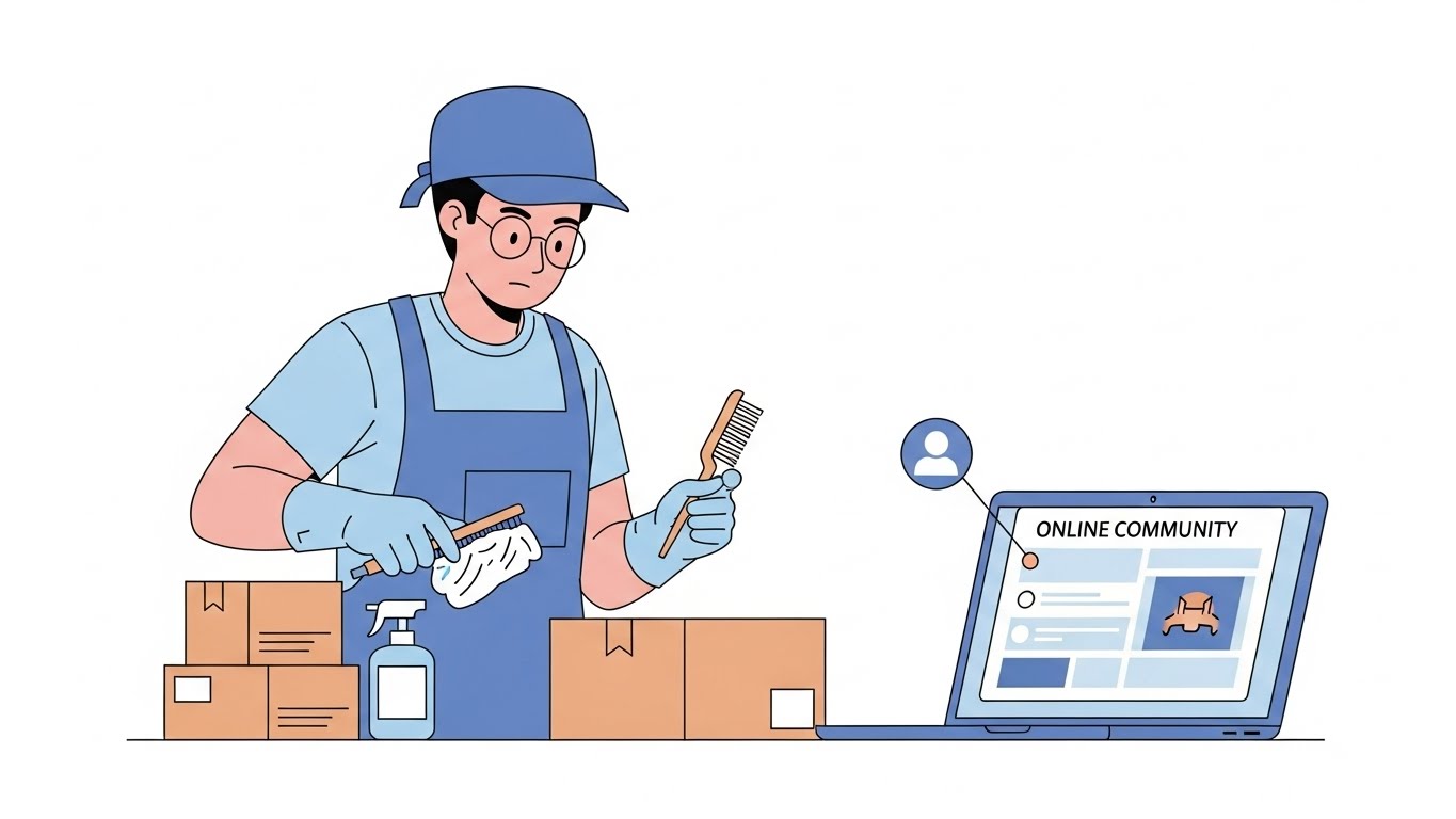 포장 준비 과정을 통해 고객 경험을 고려하는 장면입니다.