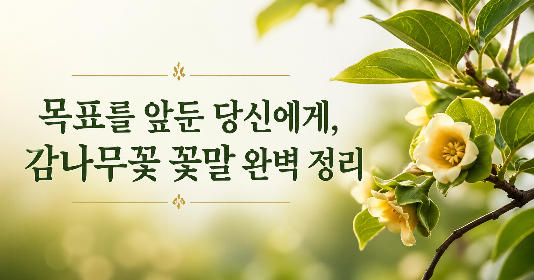 감나무꽃 꽃말