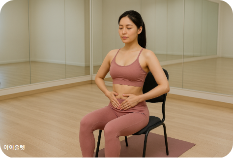 복부 수축 호흡