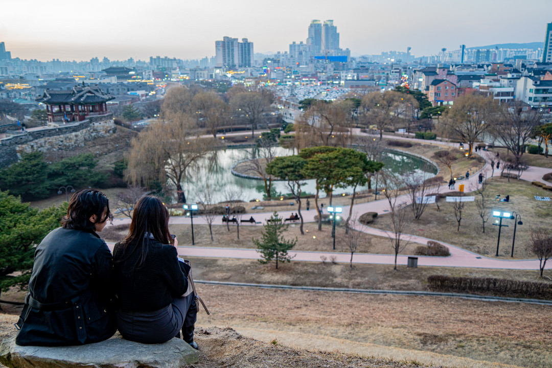 방화수류정 풍경