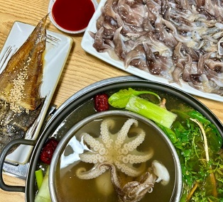 새조개-샤브샤브