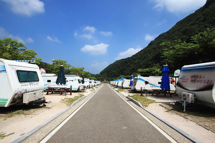 경북 치산관광지 카라반캠핑장 소개