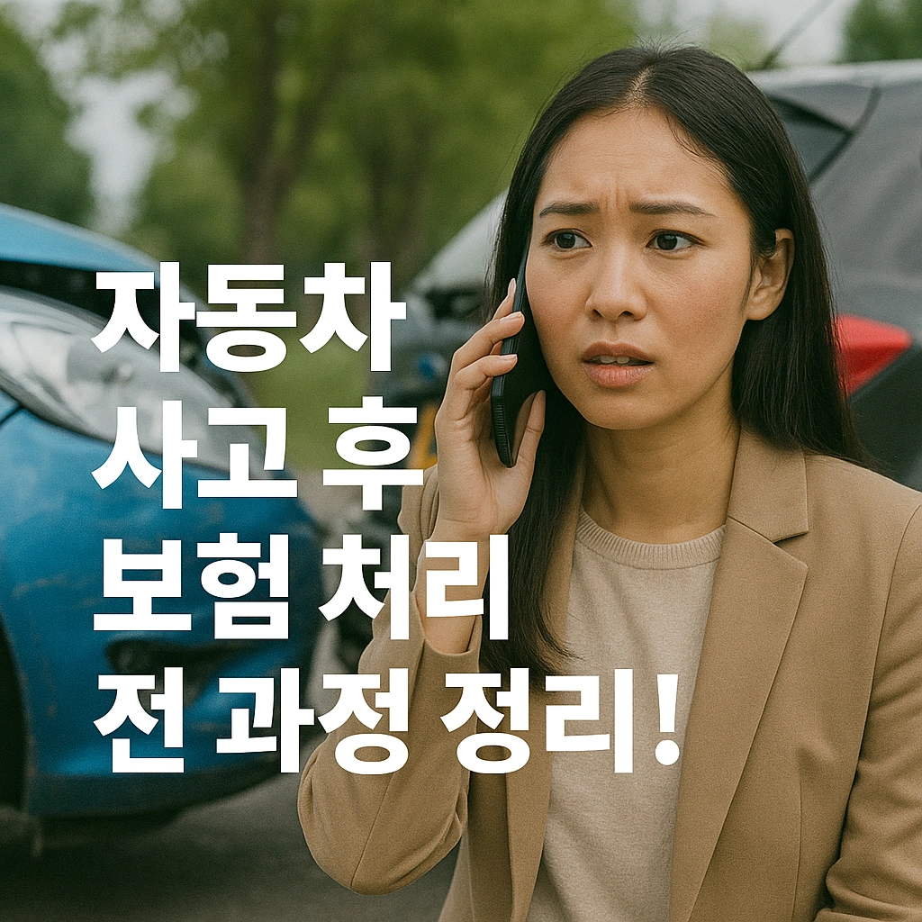 자동차 사고 후 보험 처리 전 과정 정리!