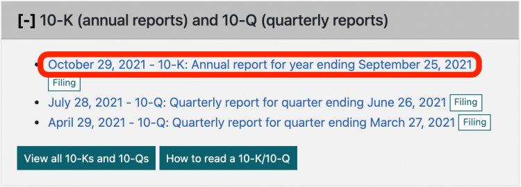 애플 연간보고서