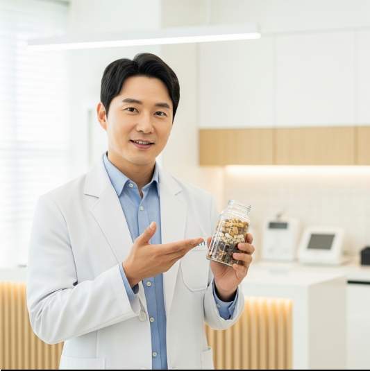 피니톨은 화학적으로 '3-O-methyl-D-chiro-inositol'로 불리는 이노시톨의 유도체입니다.