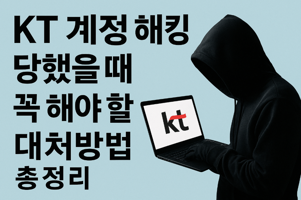 KT 계정 해킹 당했을 때 꼭 해야 할 대처방법 총정리