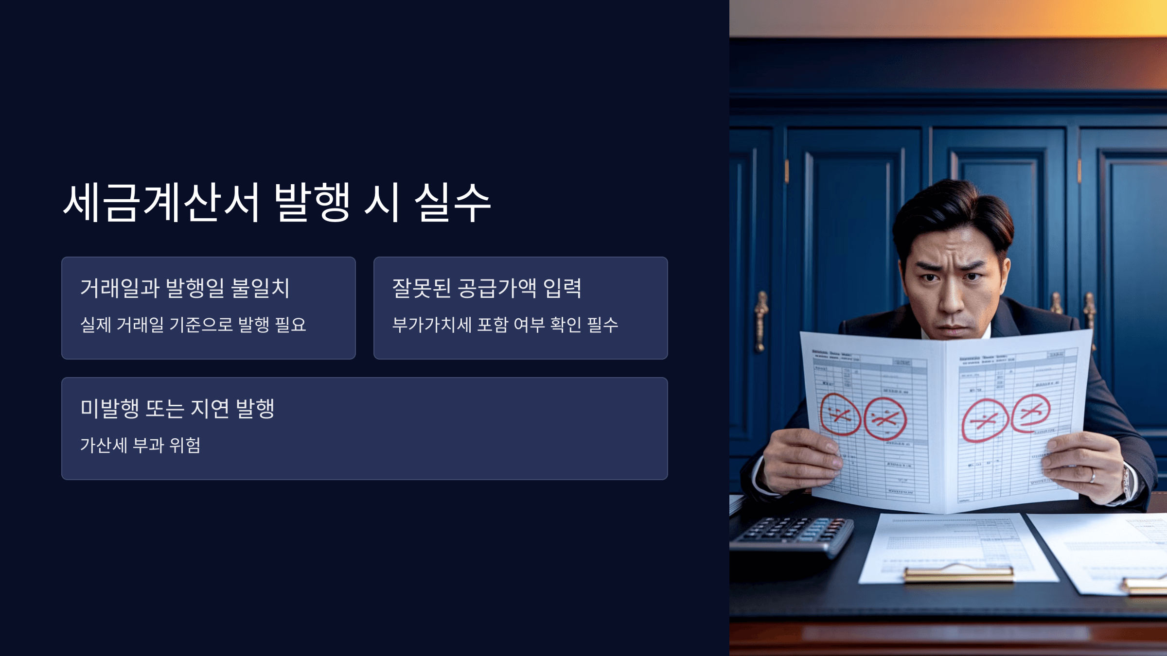 발행 시 실수