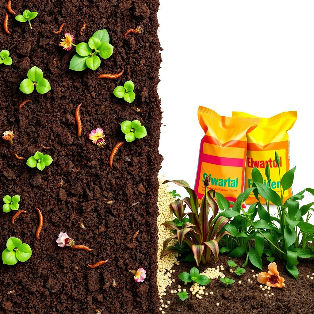 유기질과 화학비료 차이 공급 방식