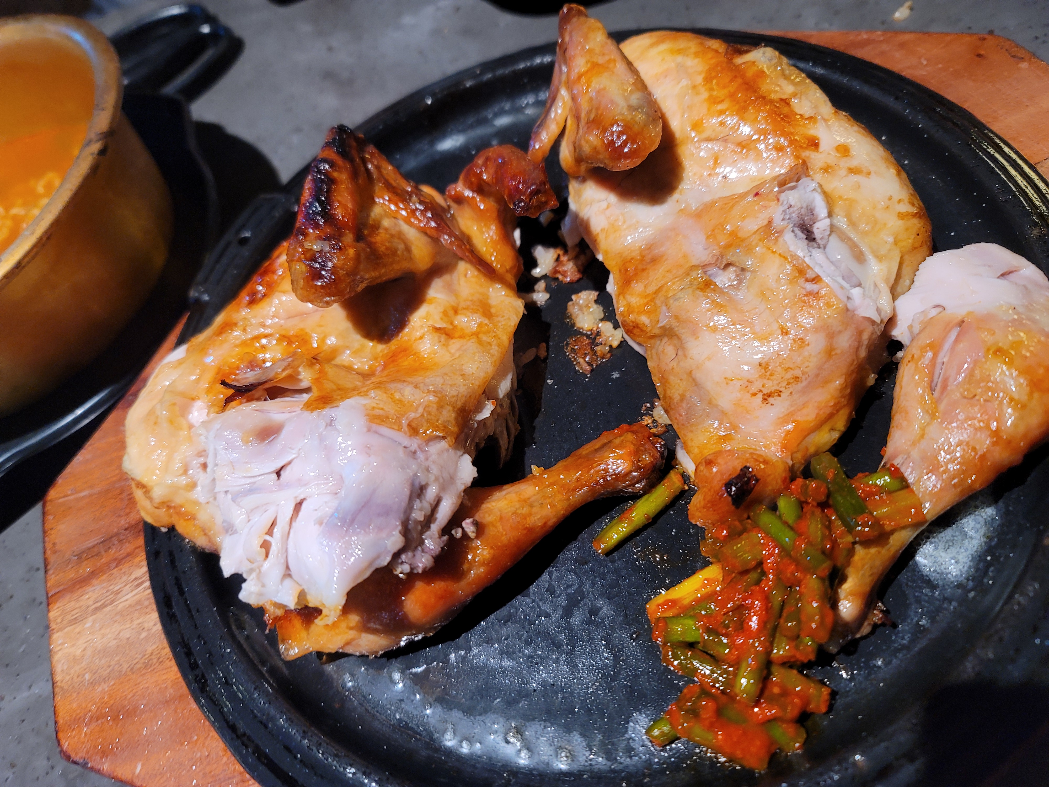 마늘쫑닭