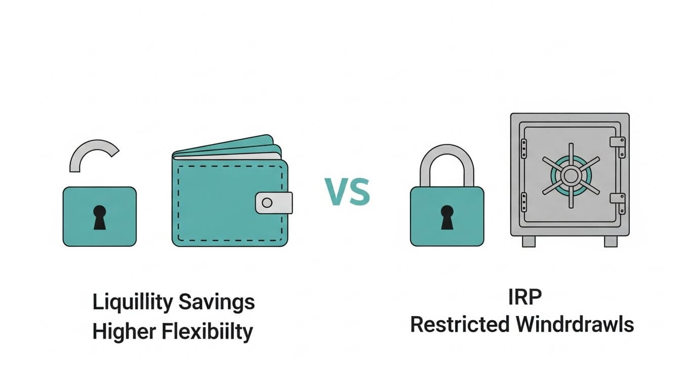 유동성 비교: 인출 자유도와 자금 활용성