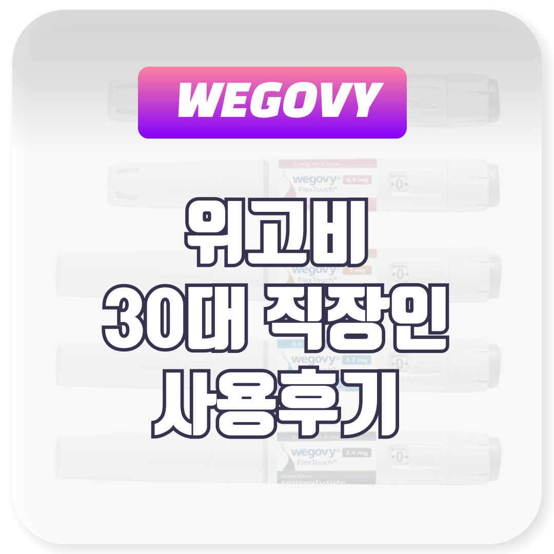 30대 직장인 위고비 사용후기