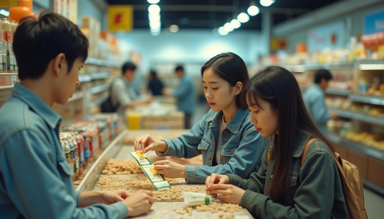 물건 구매하는 사람들