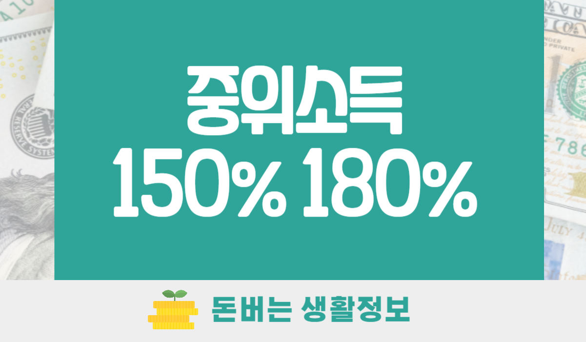 중위소득 150% 중위소득 180% 지원금