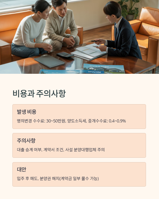 비용과 주의사항