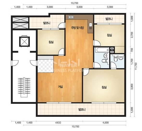 반셀프 인테리어 시작 평면도