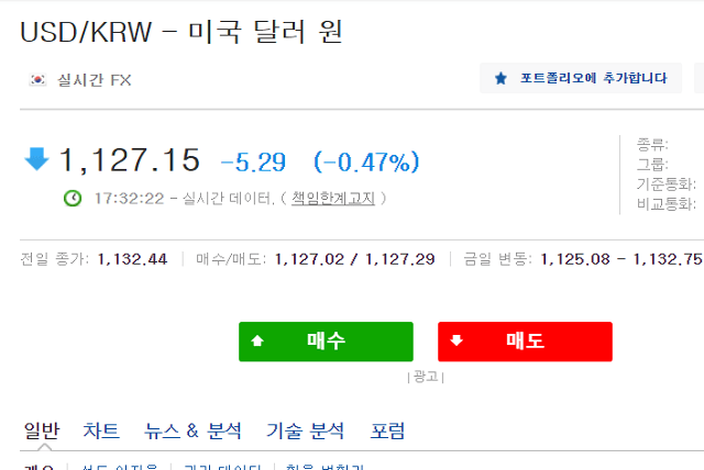 역외환율 실시간 조회5