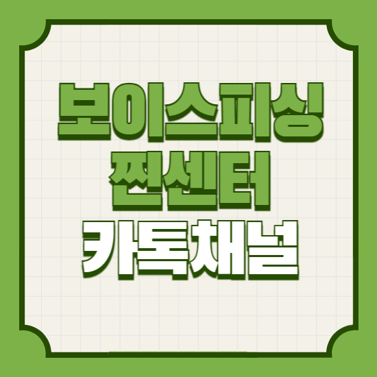 보이스피싱찐센터이용카톡채널