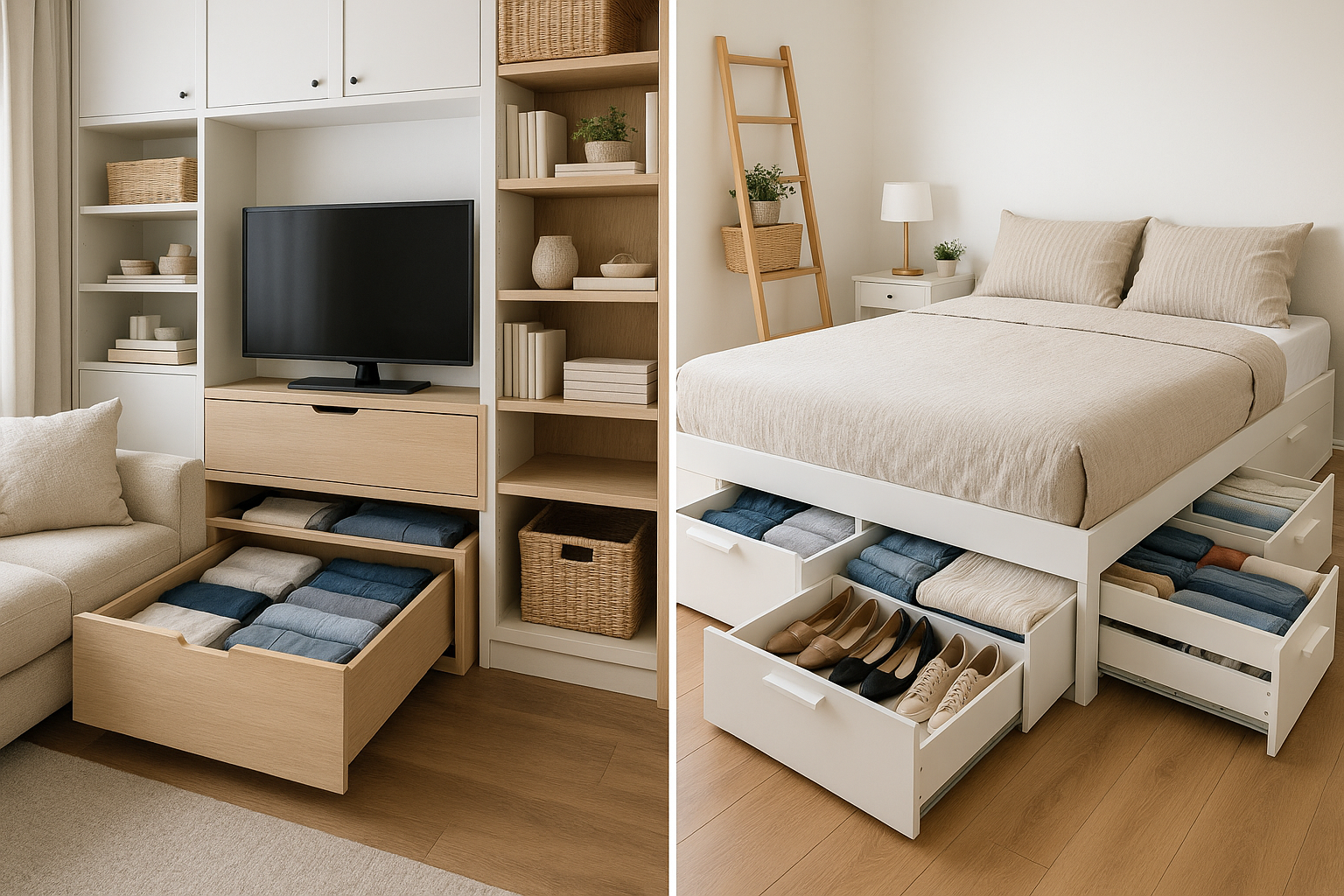 작은 공간을 넓게 쓰는 법! 실전 수납 아이디어 10가지