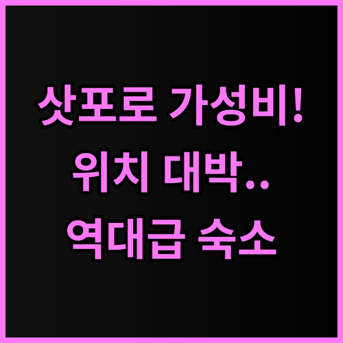 티마크 시티 호텔 삿포로 후기 스스키..