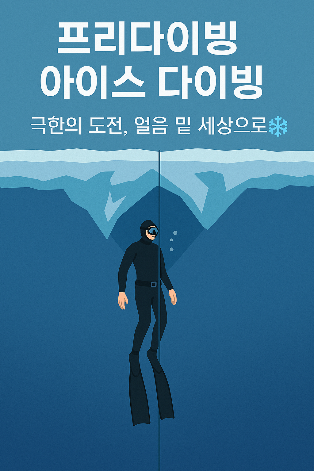 프리다이빙 아이스 다이빙: 극한의 도전, 얼음 밑 세상으로