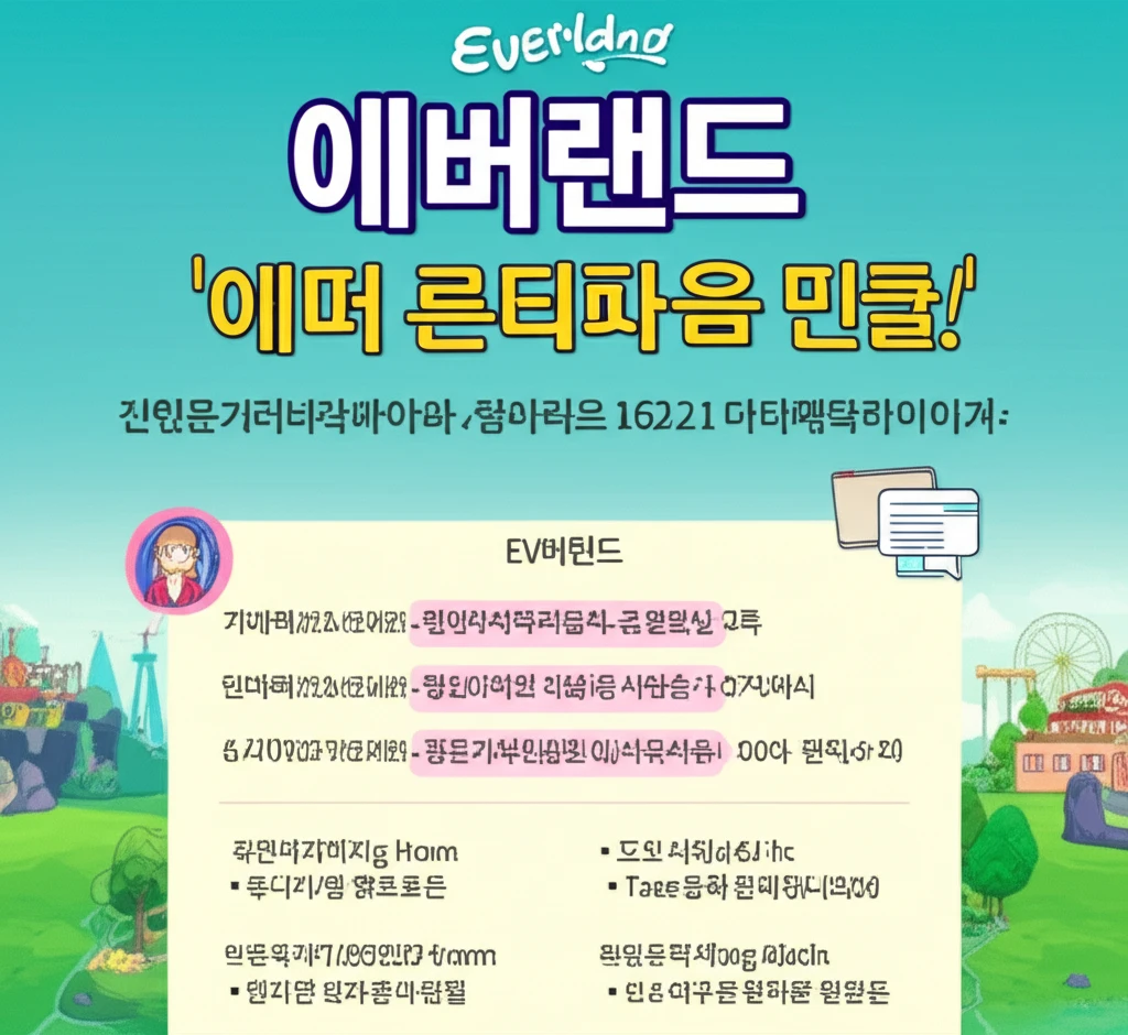에버랜드 종일권 취소 수수료 없이 환..