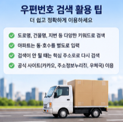 우편번호 영어 영문주소까지 확인