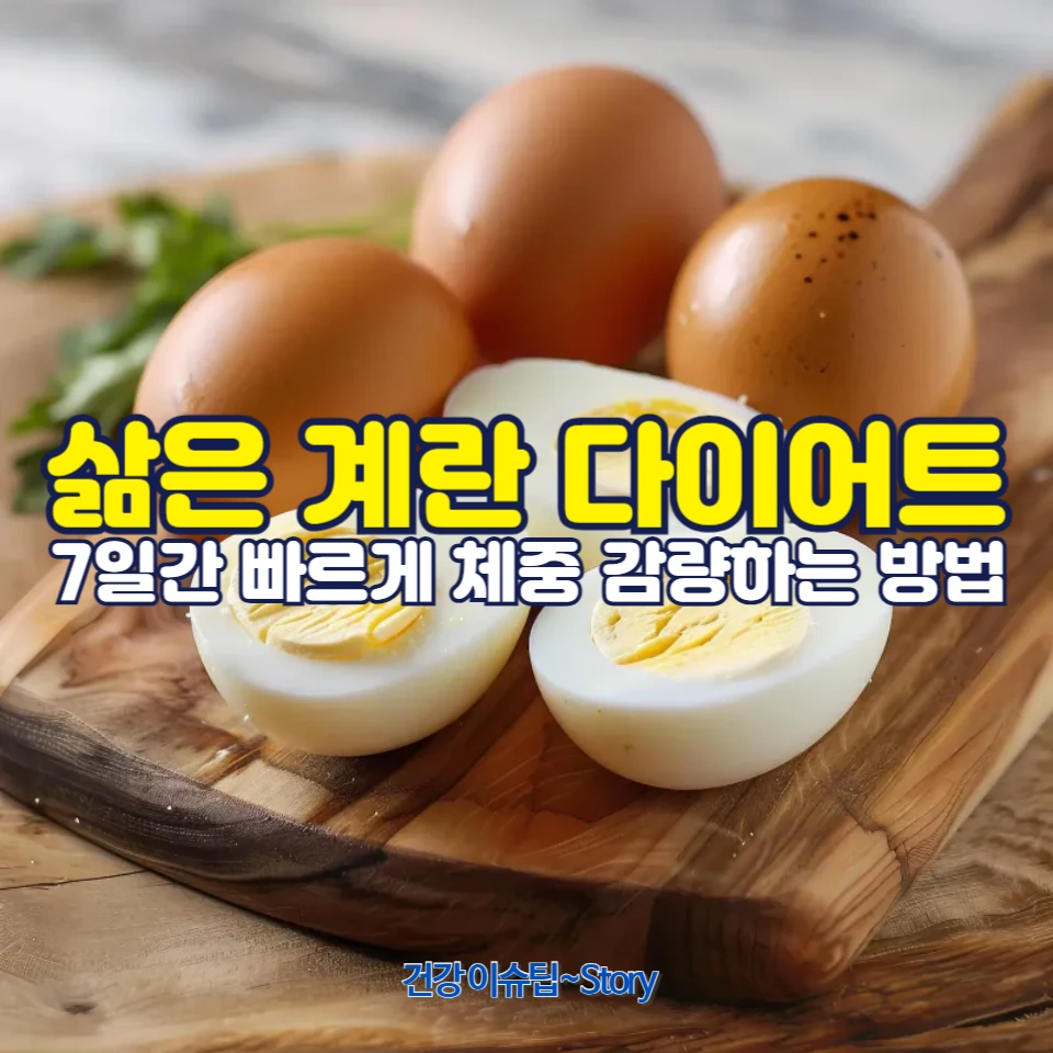 삶은 계란 2개로 살 빼는 법