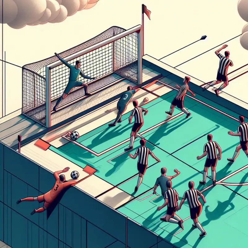 추구-골대-근처에서-경기중인-모습