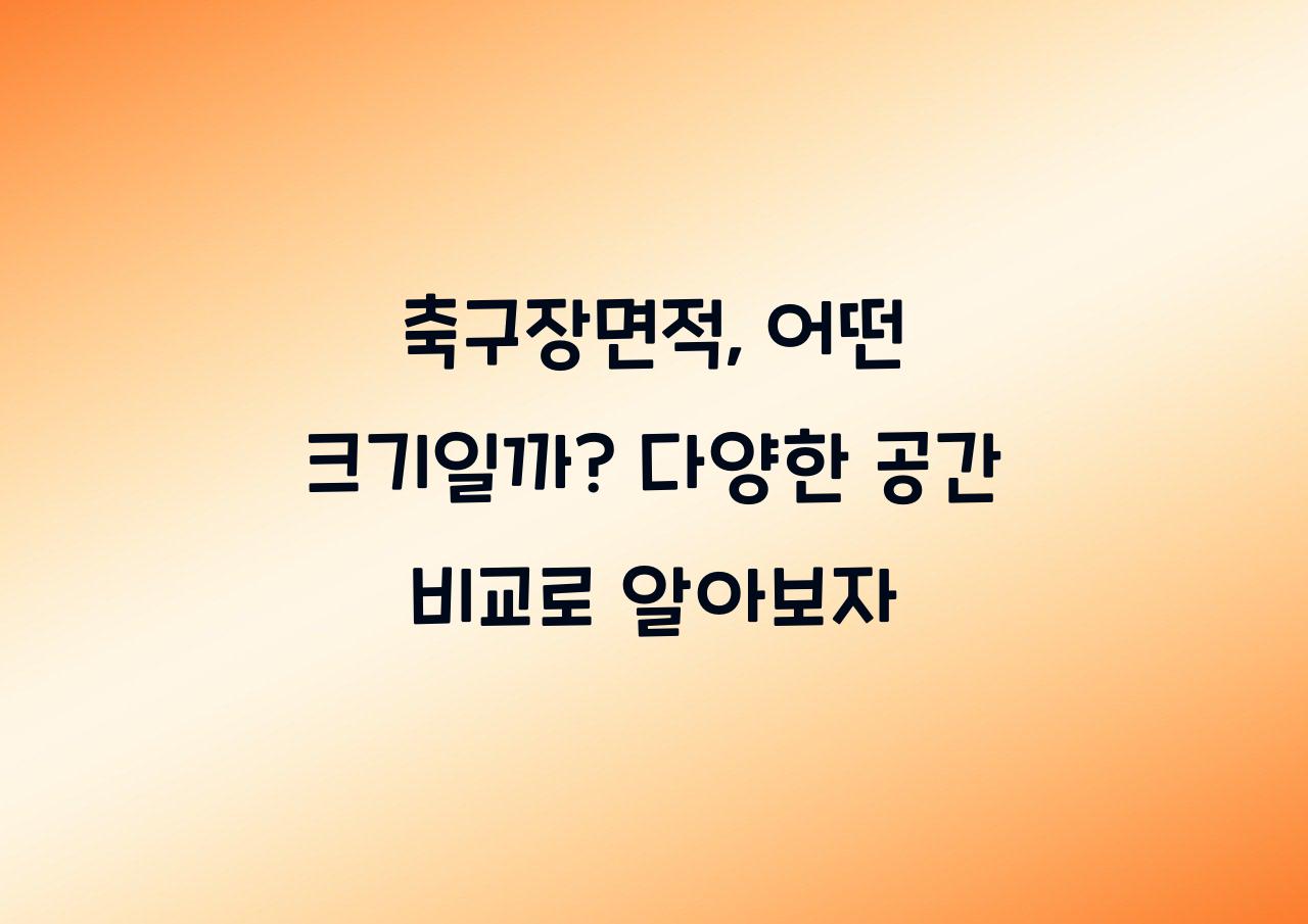 축구장면적