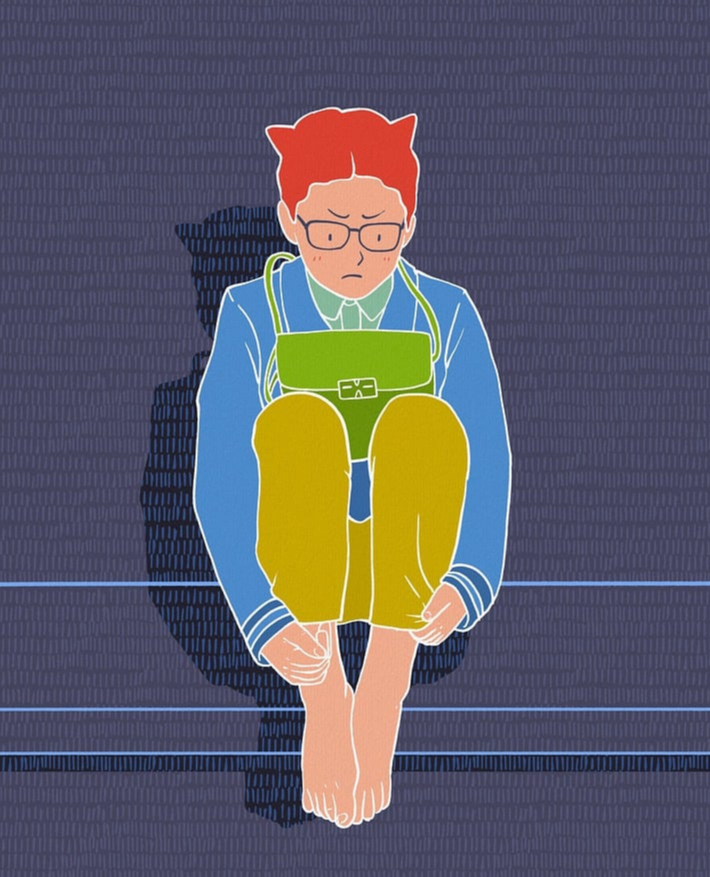 눈치 보는 아이