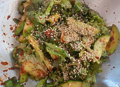 상추 겉절이 사진