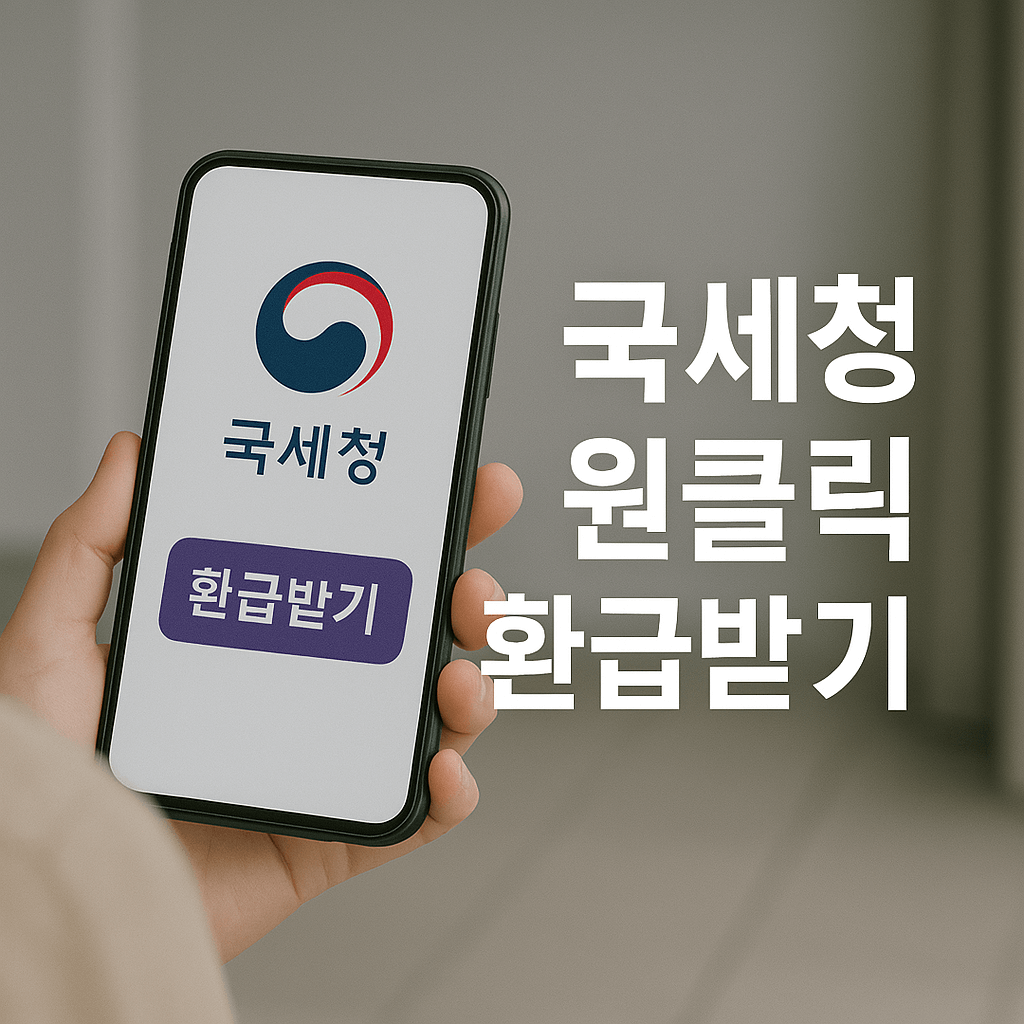 국세청 원클릭 환급받기 썸네일 이미지
