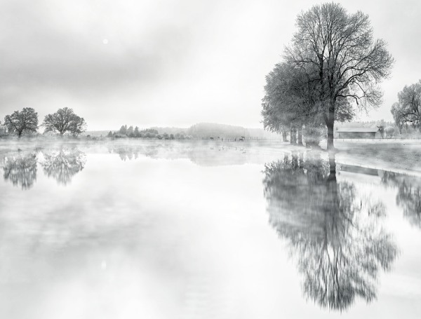 2월 겨울 호수 풍경