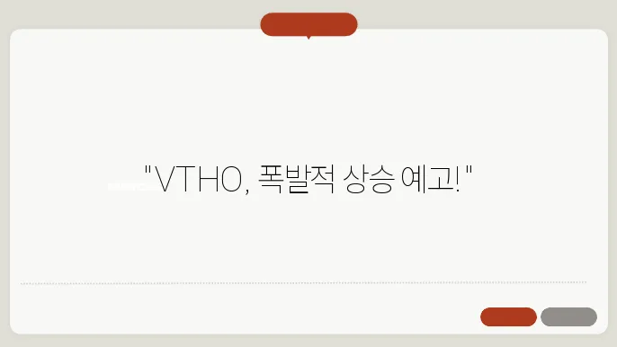 빀방낡 VTHO의 시장 반응