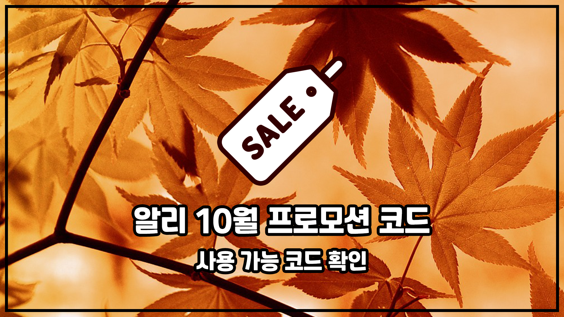 알리 익스프레스 10월