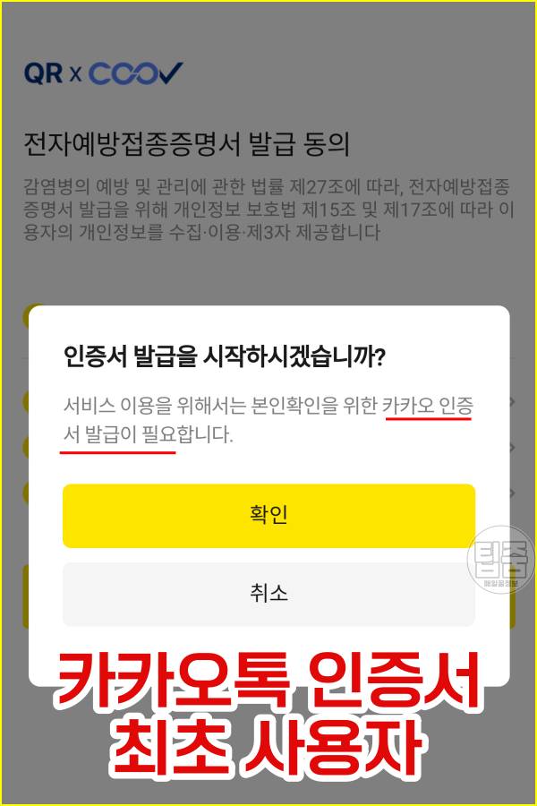 방역패스 발급 받는법,카카오톡 접종완료 백신인증,백신접종증명서 발급
