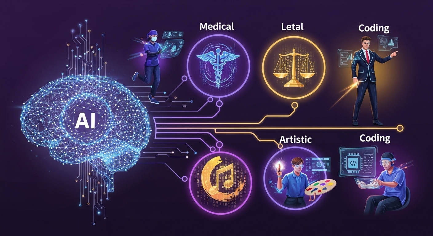 AI 기술과 융합되어 새롭게 탄생하는 미래 유망 직업군과 전문가들의 모습