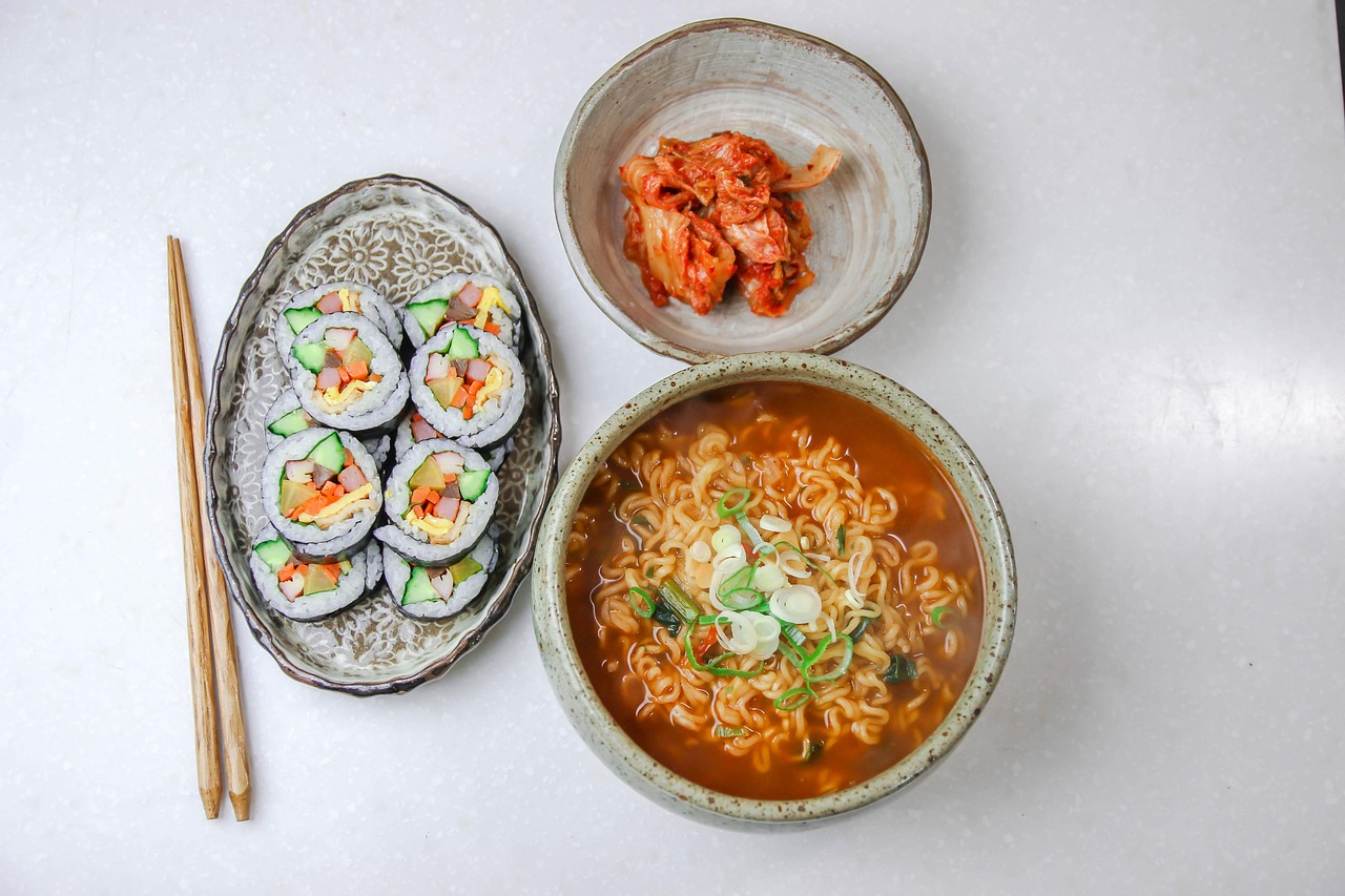 라면 김밥 김치